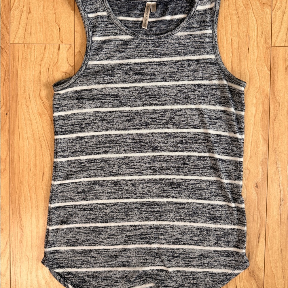 Banana Republic Blue and White Striped Tank Top